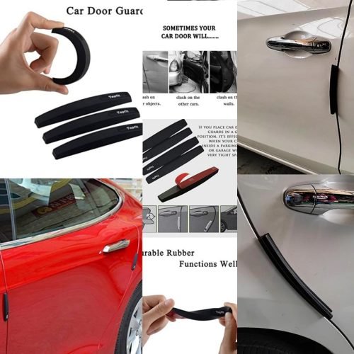 Car Side Door Guard Edge Defender Protector Fit For Every Car (4pc)