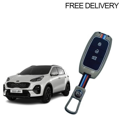 KIA SPORTAGE METALLIC KEY COVER WITH METAL SHALL 2019-2023
