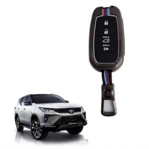 toyota fortuner metallic key cover with metal shall
