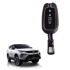 toyota fortuner metallic key cover with metal shall