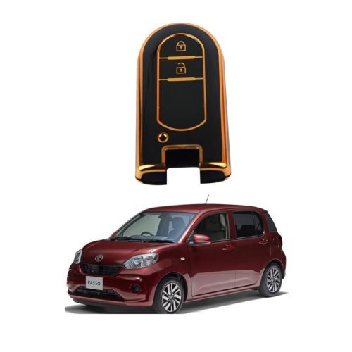 Exclusive Gold-Line Toyota Passo TPU Key Cover