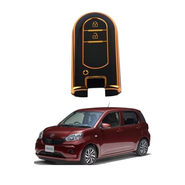 Exclusive Gold-Line Toyota Passo TPU Key Cover