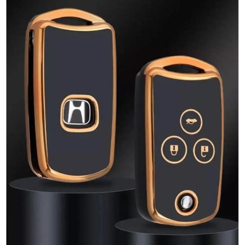 Exclusive Gold-Line Honda Civic 2015 TPU Key Cover