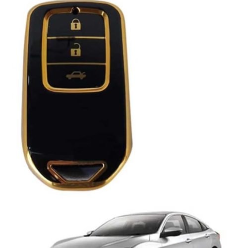 Exclusive Gold-Line Honda Civic 2016-21 TPU Key Cover