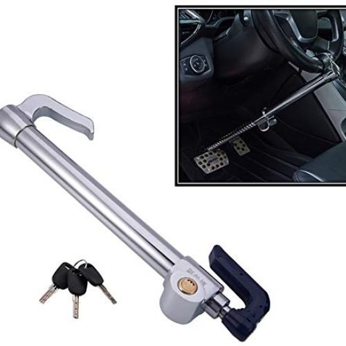 Car Steering & Pedal Lock – Double Hook Steering & Clutch Brake Lock