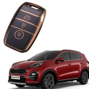 Exclusive Gold-Line Kia Sportage TPU Key Cover 2019-22