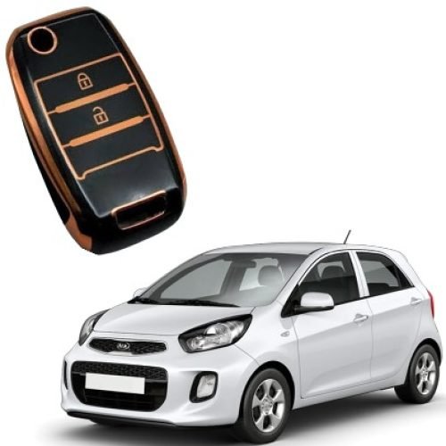 Exclusive Gold-Line Kia PICANTO TPU Key Cover 2019-22