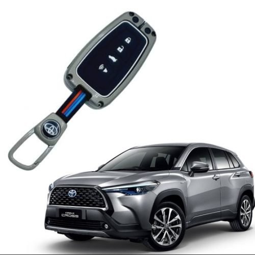 Toyota Corolla Cross Key Cover With Metal Shell