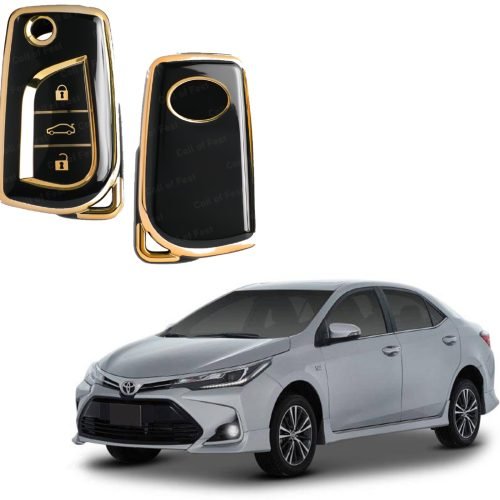 Exclusive Gold-Line Toyota Corolla Grande 2017-21 Key Cover