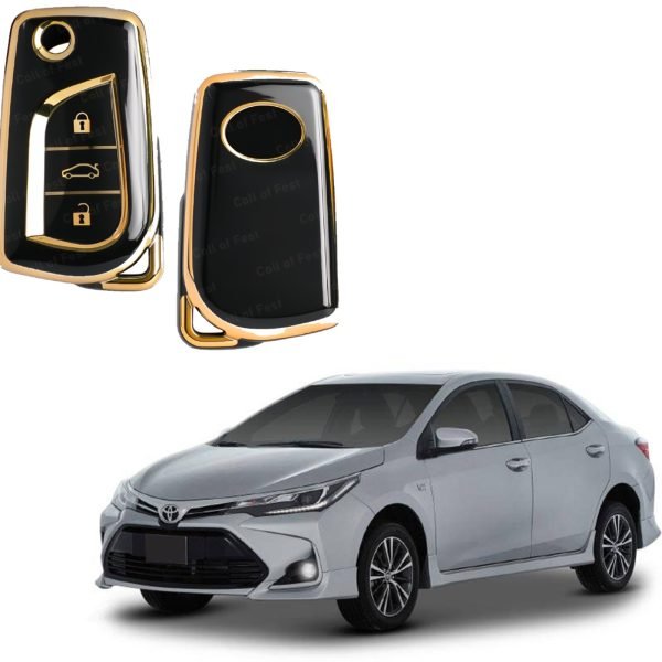 Exclusive Gold-Line Toyota Corolla Grande 2017-21 Key Cover