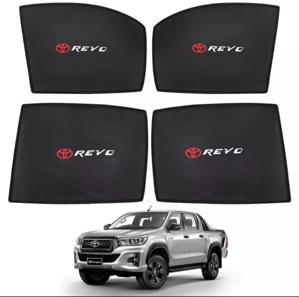 Toyota REVO High Quality Sunshades with Logo