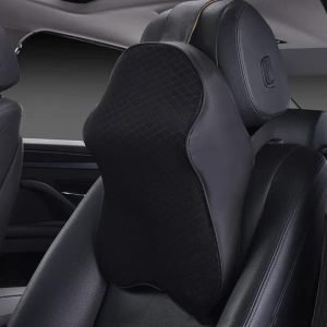 Car Neck Rest Pillow Superior Neck Support Cushion Car Seat Headrest Cushion -Car Neck Pillow for Neck Pain Relief in Office, Driving - Black