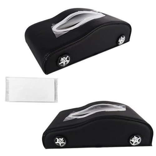 Exclusive Car-Shape Leather Tissue Box – Black