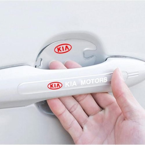 Kia 8 Pcs Car Door Handle Door Bowl Protector Transparent