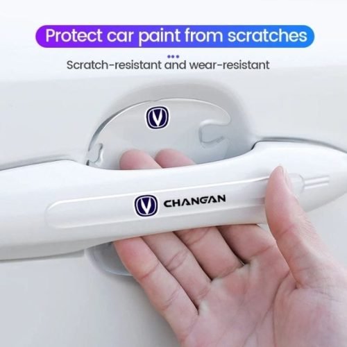 CHANGHAN  8 Pcs Car Door Handle Door Bowl Protector Transparent