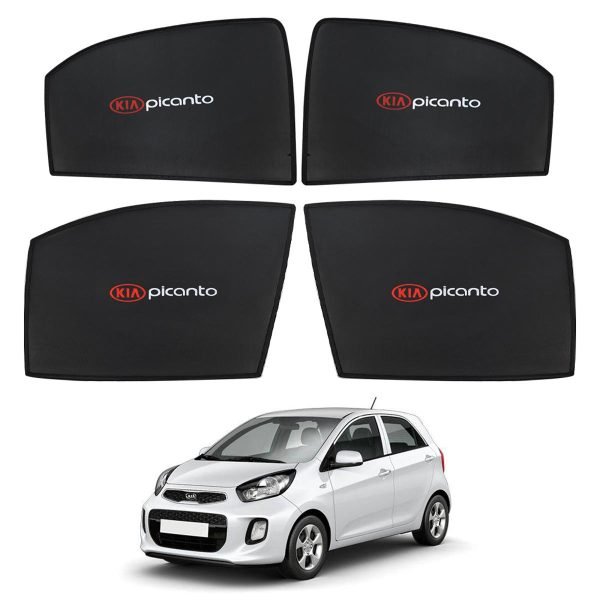 KIA Picanto 2020 High Quality Sunshades with Logo